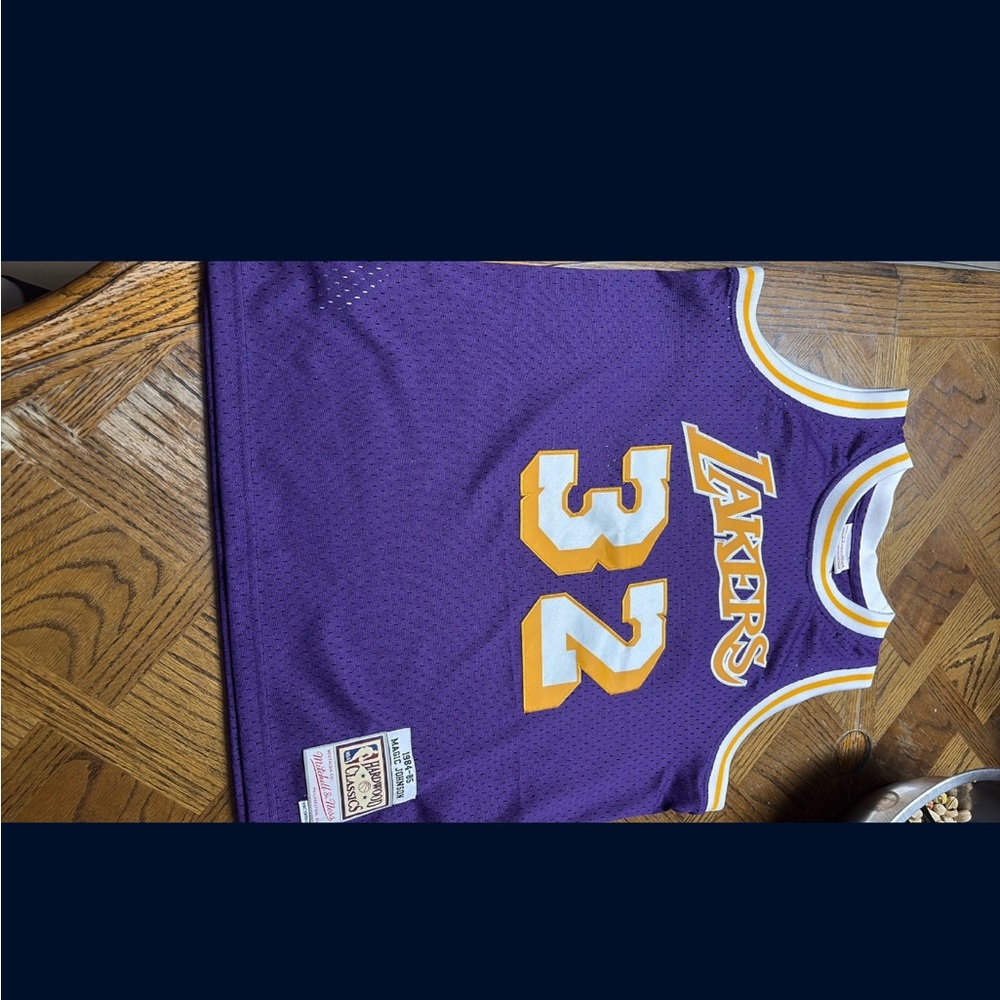 Mitchell & Ness Purple Lakers Jersey